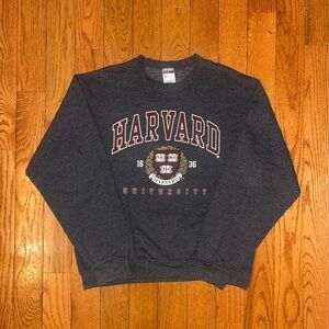 Harvard University Jerzees Crewneck Size Medium